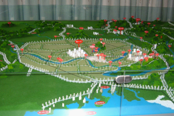 南宁职校旅游景区旅游沙盘模型整体视图